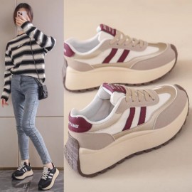 Women Chunky Sole Tennis Shoes, Height Increasing Platform Sneakers, Slender Look Dad Shoes Fashion, New Spring Casual Shoes