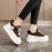 Women'S Two-Tone Chunky Platform Sneakers with Height Increase - Breathable Mesh Upper, Cushioned EVA Insole & Arch Support, Low-Top Lace-Up Casual Shoes with Tassel Accent - & All-Season Versatile Footwear for Daily Wear, Office