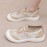 New Women'S Breathable Mesh Sneakers | Casual Low-Top Shoes, Versatile Fashion, Comfortable, Slip-on Closure, Solid Color Fabric Upper, Women Shoes