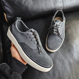 Men's Korean-Style Skate Shoes - Breathable Low-Top Sneakers with Soft Sole & Cushioning, Wear-Resistant Skateable Teeners for - Urban Style (Casual Skateboarding Shoes)