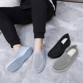 Men's Shoes Spring and Autumn New Cross-Border Men's Casual Soft Sole Slip-On Breathable Versatile Shoes