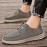 Men's Canvas Shoes with Straps, Loafers, Flat Casual Shoes, Breathable
