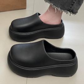 Women'S Heavy Duty EVA Slip-On Moccasin Style | Thick Non-Slip Sole, Solid Color (Brown/Black/White/Beige/Navy/Gray), Indoor/Outdoor Use with Arch Support and Ergonomic Design, Comfortable and Durable, Suitable for Elderly and Mobility-Impaired Indi