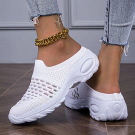 Women's Lightweight Running Shoes - Non-Slip Sole, Breathable Athletic Sneakers for Gym, Jogging, Everyday - Soft Cushioned Midsole - White Sports Shoes (Available in Red, Black, - European Design) - Ideal for Moms & Women