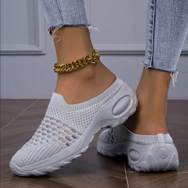 Women's Lightweight Running Shoes - Non-Slip Sole, Breathable Athletic Sneakers for Gym, Jogging, Everyday - Soft Cushioned Midsole - White Sports Shoes (Available in Red, Black, - European Design) - Ideal for Moms & Women