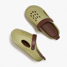 Couple's Clog Shoes for Women Summer New Style Outdoor Non-Slip Breathable EVA Sandals Men's Closed-Toe Thick-Soled Slippers, Women Shoes