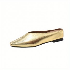 Slip-On French Style | Versatile Fashion Closed-Toe , Half-Support Grandma Shoes, EVA Material, Solid Color, All-Season Use, Women Shoes