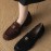 Women'S Loafers | Rustic Round Toe Block Heel Shoes | Versatile Moccasins with Floral Lined Comfort | Fall & Winter Wear, Women Shoes