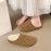 A Pair of Four Seasons Women's Closed-Toe Shoes, Home Slippers, Slip-On Mules, Thickened Insoles, -Lined and Thickened, Comfortable and Simple Casual, Suitable for Autumn and Winter, Women Shoes