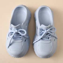 New Style Clog Shoes Thick Sole Height Increasing Outdoor Couple Style Closed Toe Shoes Non-Slip Breathable Fashion Versatile Lazy Half Slippers, Women Shoes