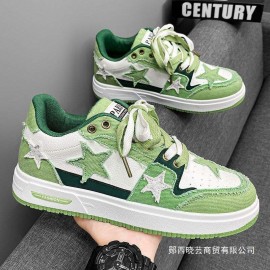 Men's Spring New Low-Top Sneakers - Sole & Microfiber, Lace-Up Round Toe Minimalist Design, Breathable Fabric Upper Suitable for Casual, Office, Casual Attire - Versatile Low-Cut Shoes for Urban Style