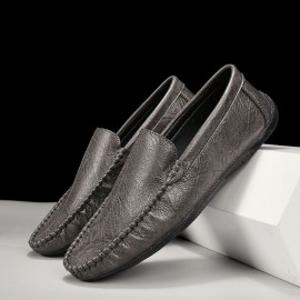 Men's & Unisex Summer Low-Top Sneakers - Breathable Upper & Soft PVC Sole Driving Moccasins, Lace-Up Casual Shoes Suitable for Hot Weather, Walking, Driving