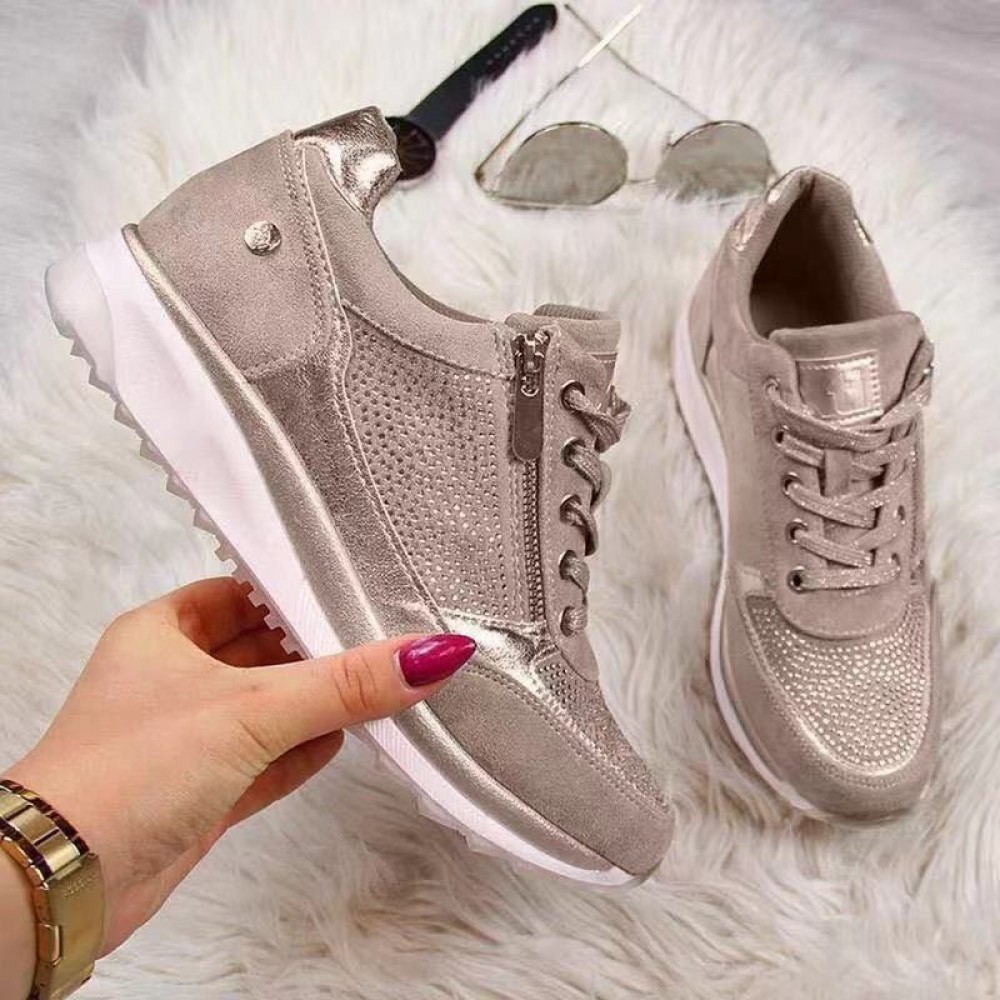 Spring and Autumn New Fashion Korean Style Wedge Shoes for Women | Lightweight PU Upper, Breathable and Soft, Suitable for All Seasons, Perfect for Parties and Daily Wear, Versatile Casual Shoes, Lace-up Closure, Solid Color, Low Top