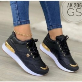 Women' Large Size Breathable Low-Top Sneakers - Size Sneakers with Cushioned PVC Sole, - Casual Walking & Sports Sneakers (Spring Summer New Color Block) | Hand Washable Fabric Upper &