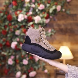 Winter New Shoes Internet Celebrity Hot-Selling White Shoes Student Korean Style Casual Shoes Cold-Proof Warm Women's Shoes with and Thickening
