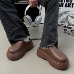 Women'S Heavy Duty EVA Slip-On Moccasin Style | Thick Non-Slip Sole, Solid Color (Brown/Black/White/Beige/Navy/Gray), Indoor/Outdoor Use with Arch Support and Ergonomic Design, Comfortable and Durable, Suitable for Elderly and Mobility-Impaired Indi