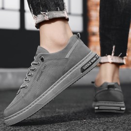 Men'S Slip-On Sneakers - Low-Top Casual Shoes with Synthetic Upper, Cushioned Rubber Sole - Minimalist Everyday Shoes for Office, Outings, Gym - Easy-Clean Laceless Design - Compatible with Men'S Clothing