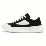 New Men's Low-Top Canvas Shoes - Platform Breathable Casual Sneakers, Student Versatile Round-Toe Design with Slip- Vulcanized Sole