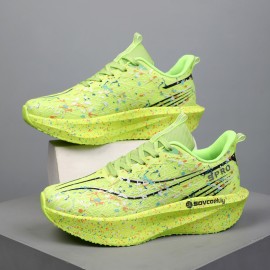 Unisex Ultra-light Professional Marathon Running Shoes | Carbon Plate Shock Absorption, Breathable Low-top Design, TPR Sole for All-season Training, Gym, Track and Field, and Daily Sports Occasions